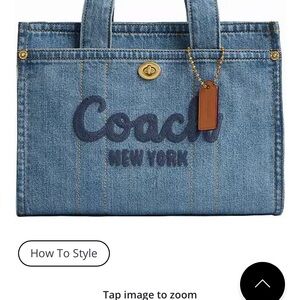 Coach Denim Mini Tote Bag-NO Disc!